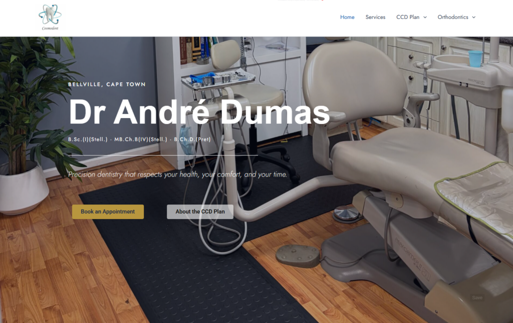 Cosmodent website designed by CPT Media