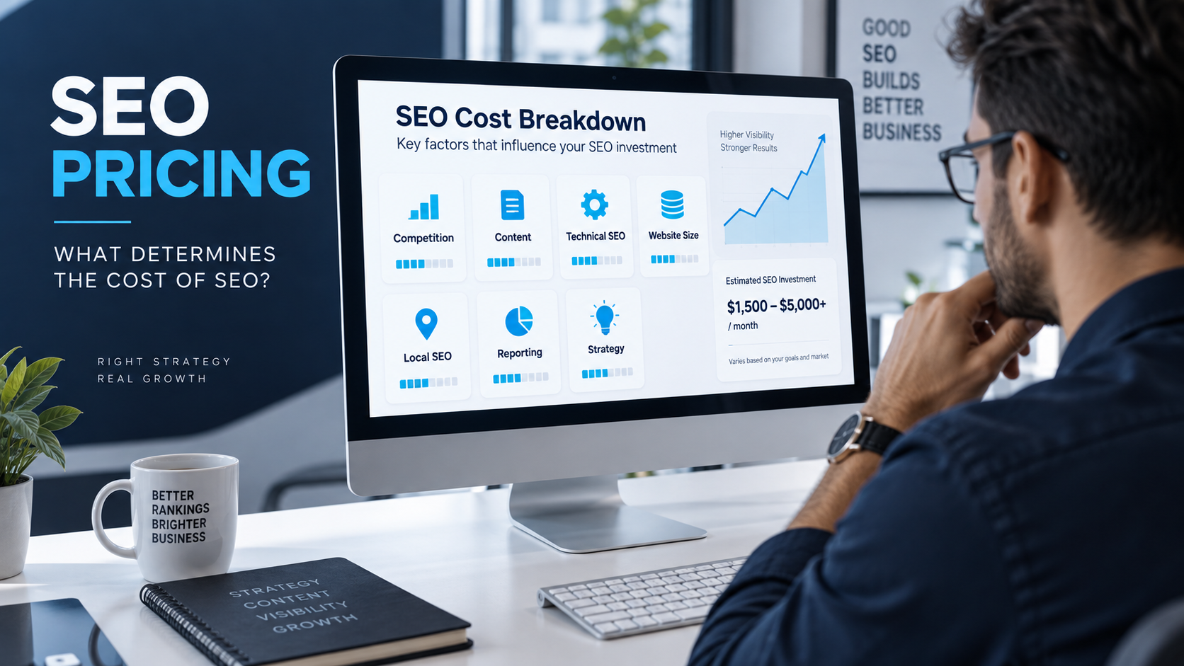 South African business owner comparing SEO costs and services